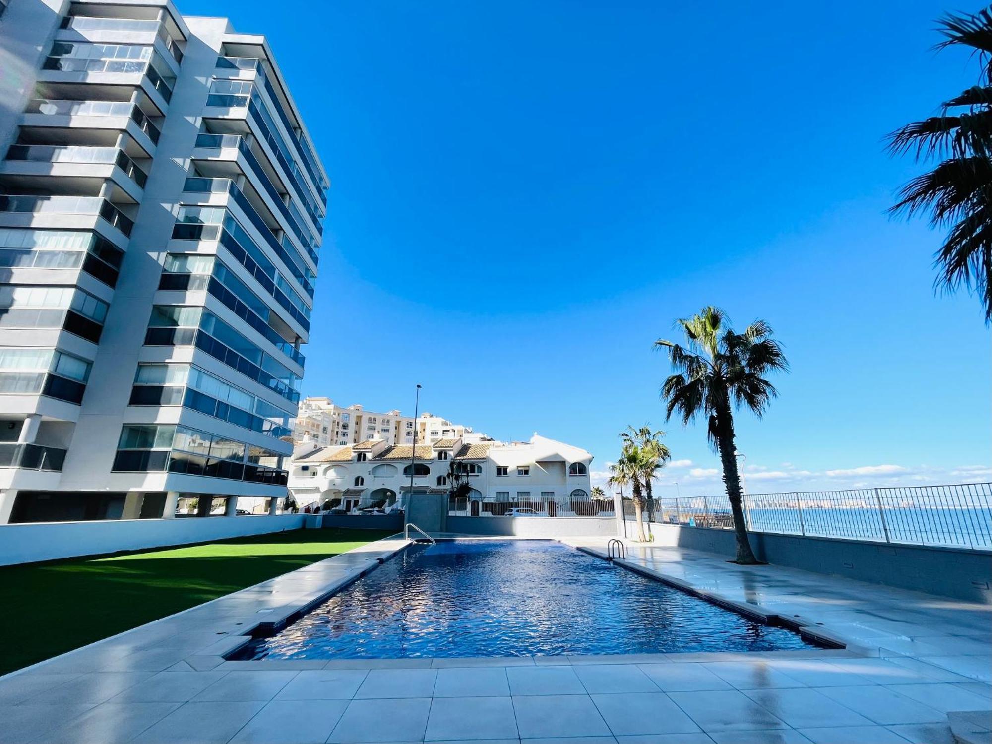Ferienwohnung Apartamento En Primera Linea Con Vistas A La Playa Ensenada Del Esparto Del Residencial Vina Del Mar La Manga del Mar Menor Exterior foto